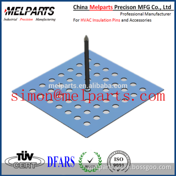 Self-adhesive insulation pins